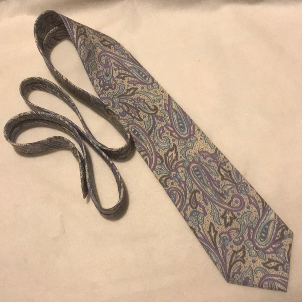 Vintage Nordstrom Mens Paisley Silk Tie